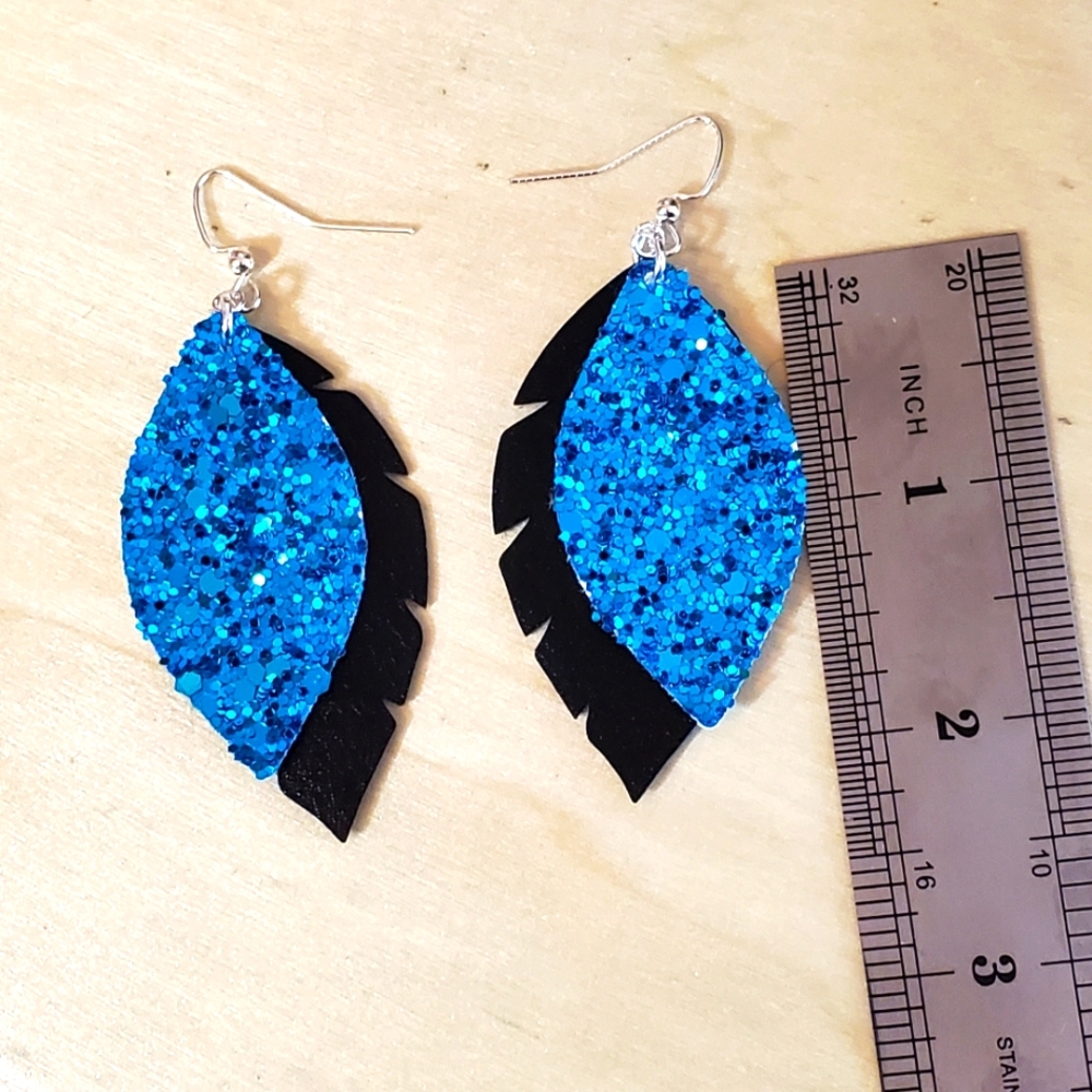 Handmade Faux Leather Earrings *Fancy Pants Collection*
